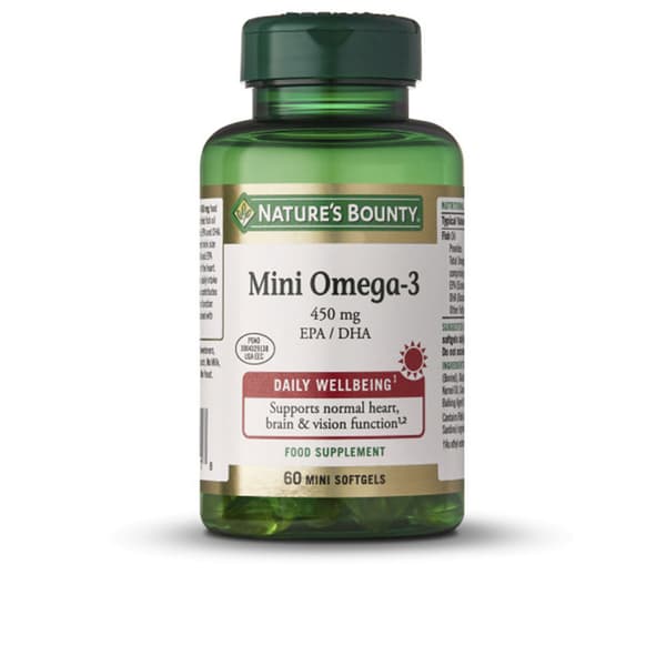 NATURE'S BOUNTY MINI OMEGA-3 450 mg 60 mini softgels