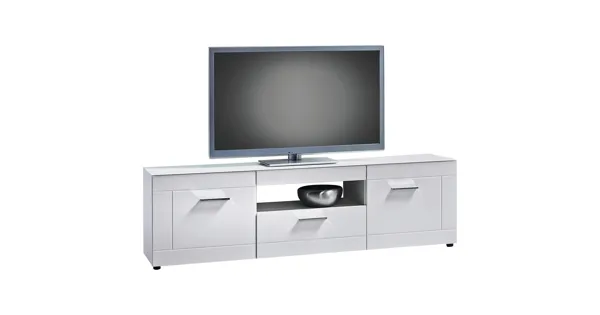 TV-Möbel Atlantis MDF Hochglanz weiss 167 x 49 x 40 cm