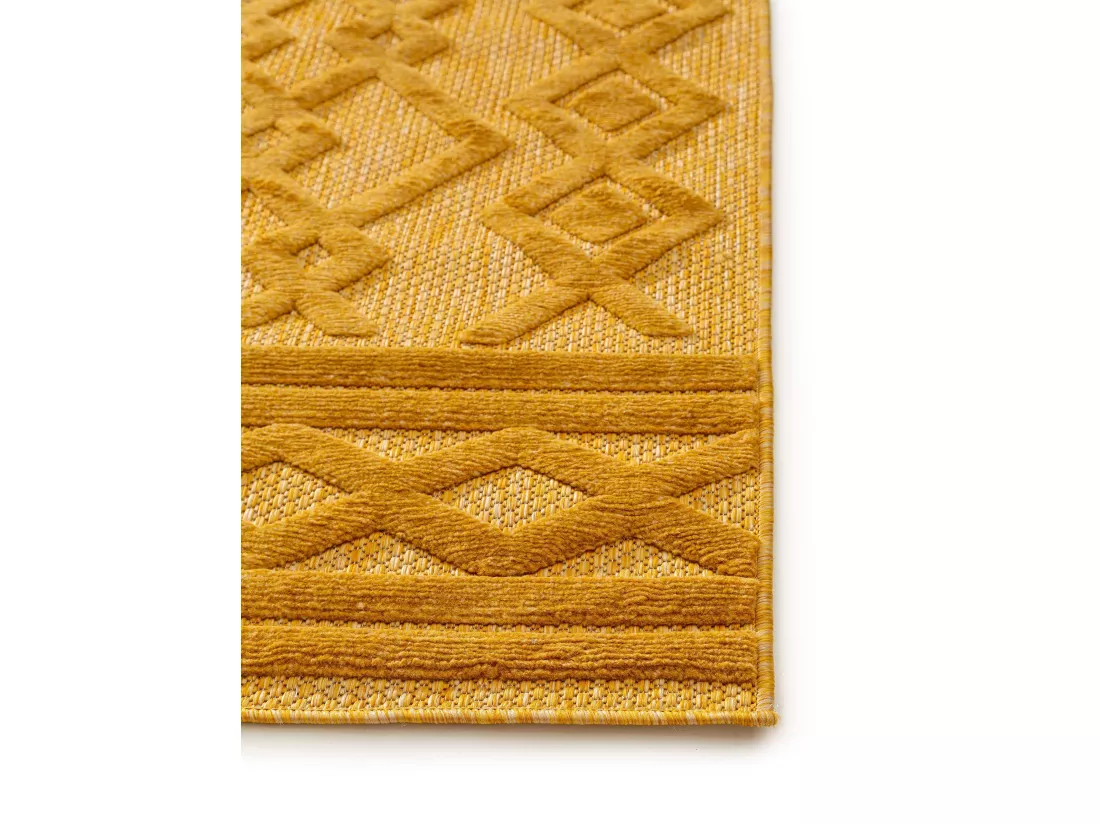 Tapis d'extérieur & intérieur Bonte Jaune 80x150 cm
