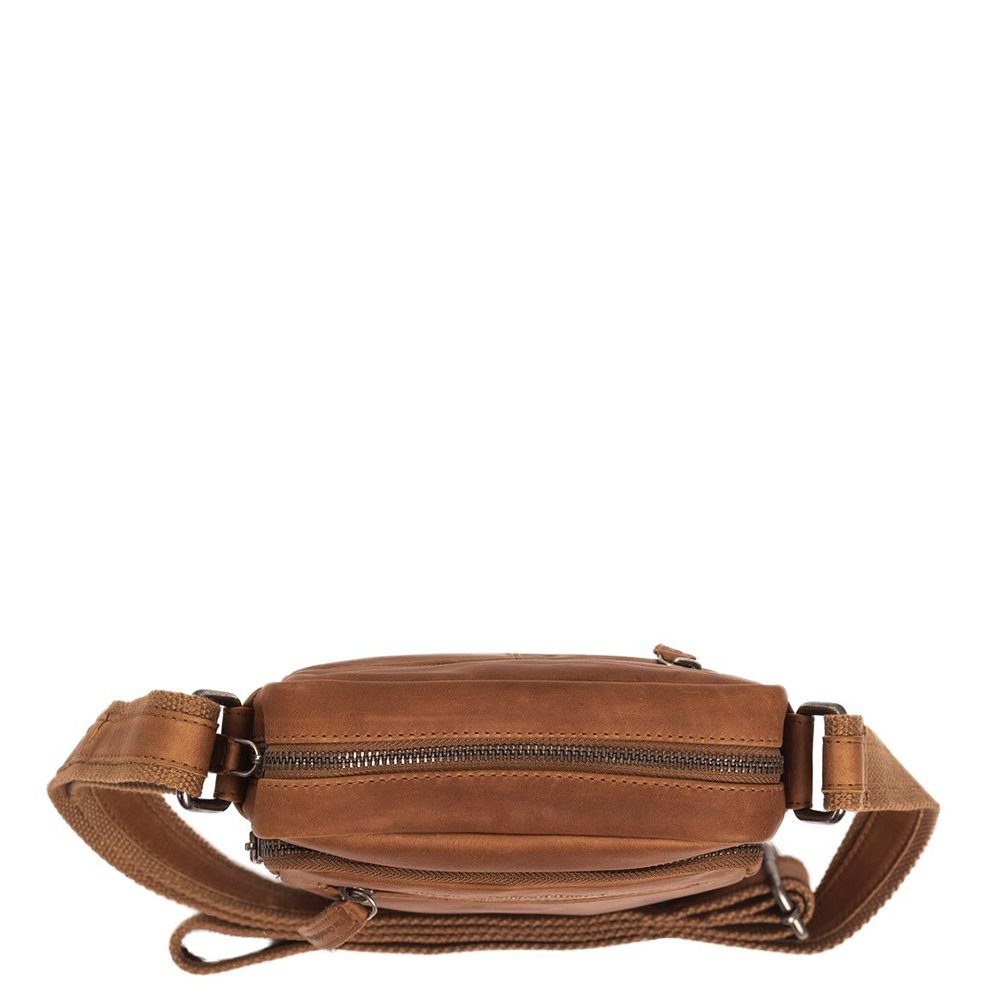 The Chesterfield Brand Birmingham Schoudertas cognac