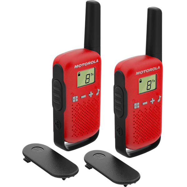 Talkie-Walkie MOTOROLA TALKABOUT T42 RED TWIN PACK & CHGR WE