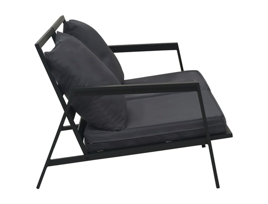 LES TENDANCES - Salon extérieur Salon de jardin-gris-5 places-151x96x70-251280