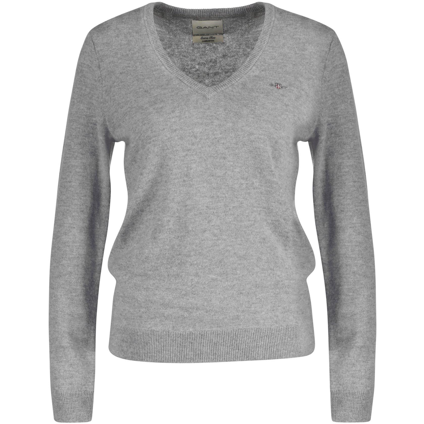 Gant EXTRAFINE LAMBSWOOL V-NECK CREAM S