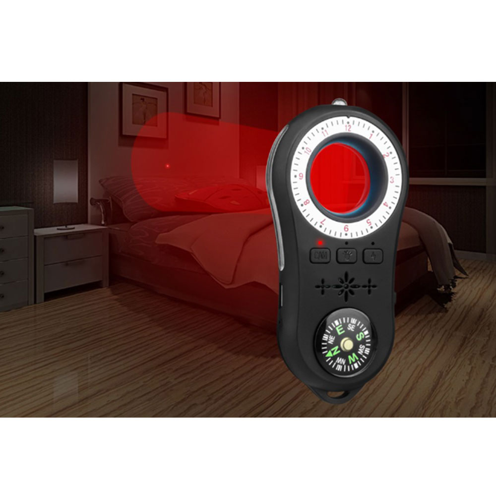 Kamera Detektor Spycam Finder zur Erkennung von Funkwellen / Magnetfeldern - Schwarz