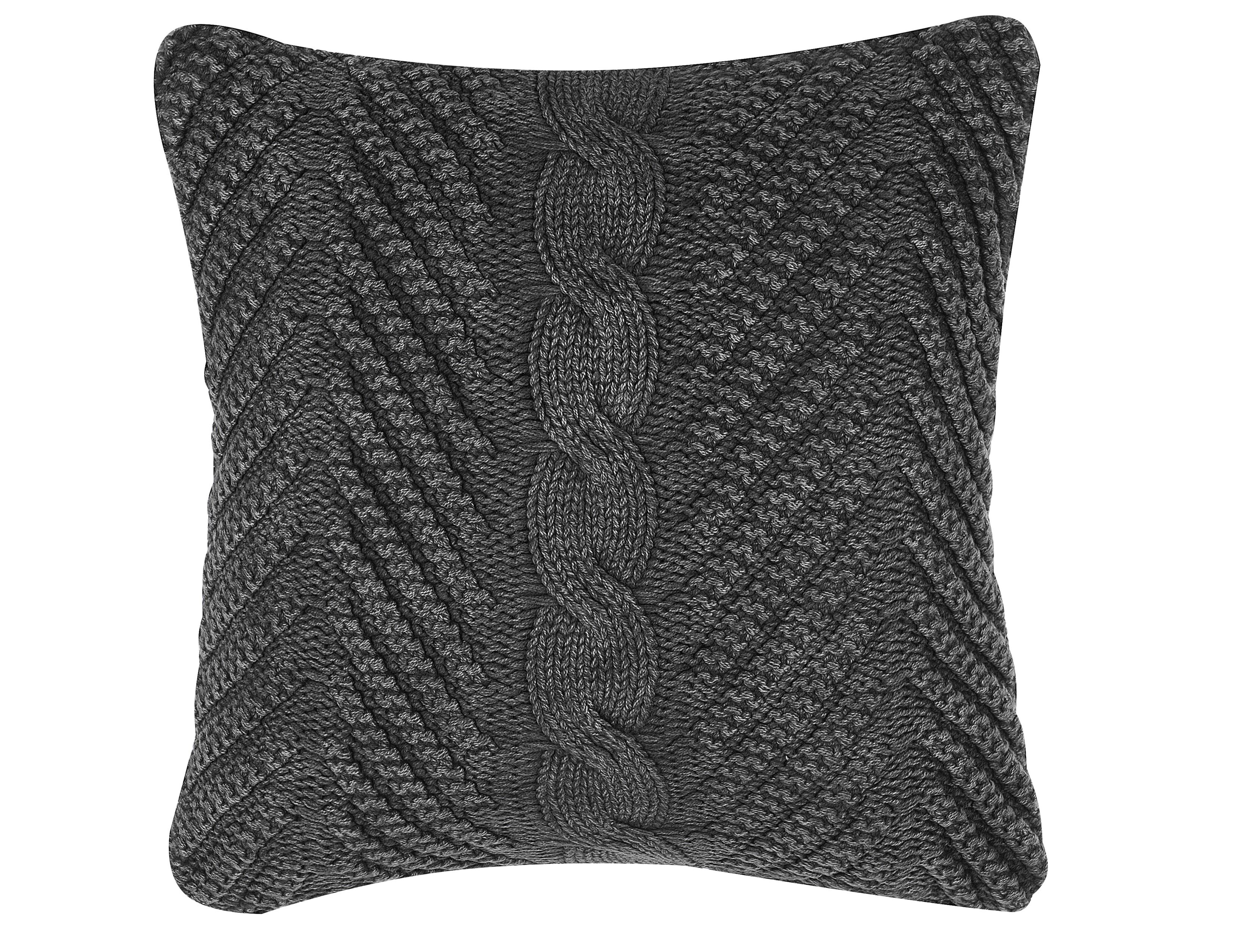 Set van 2 sierkussens KONNI Katoen 45 x 45 cm Grijs chevron patroon