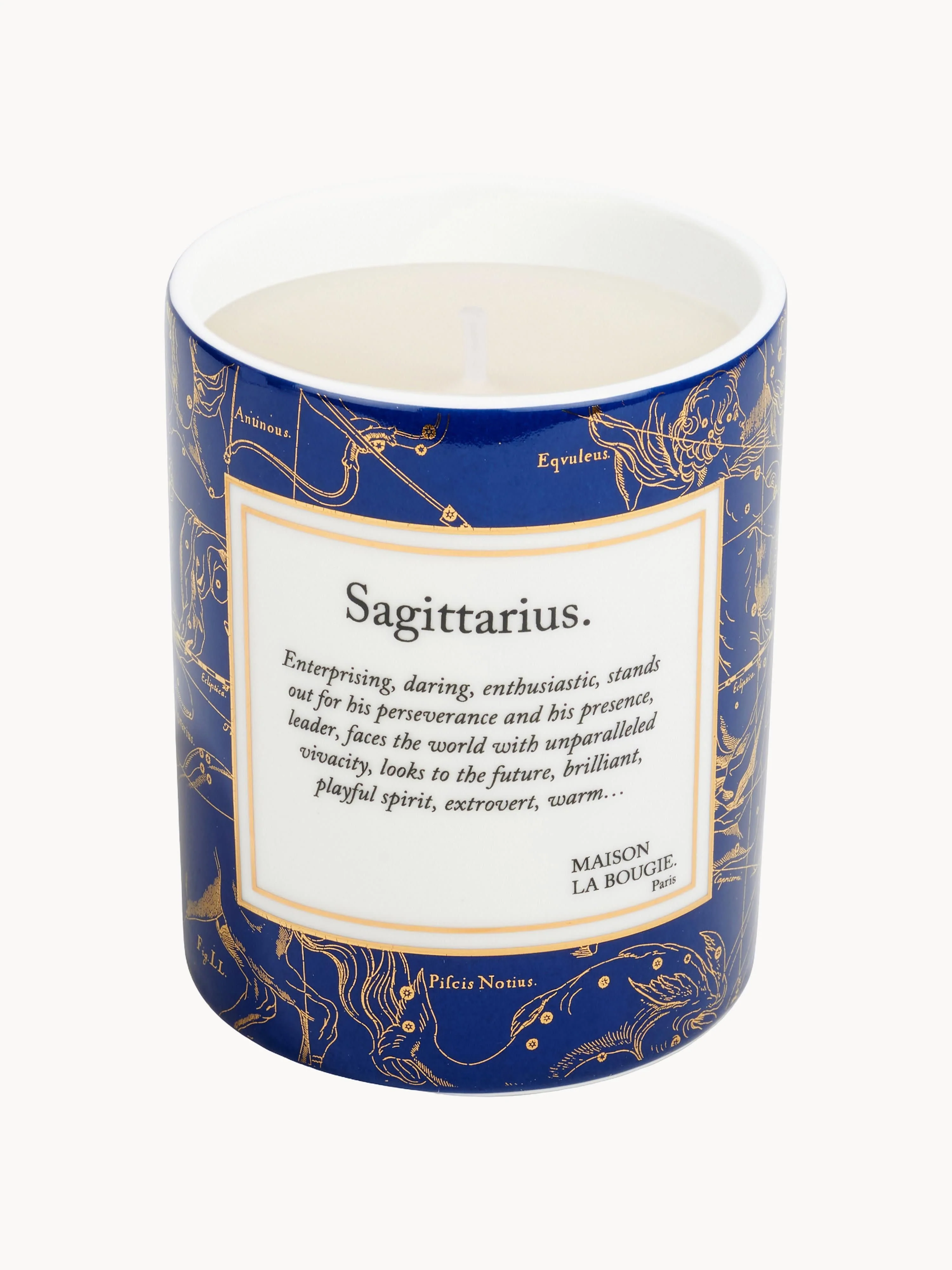 Handgemaakte geurkaars Sagittarius (Gurjum, Roos & Saffraan)