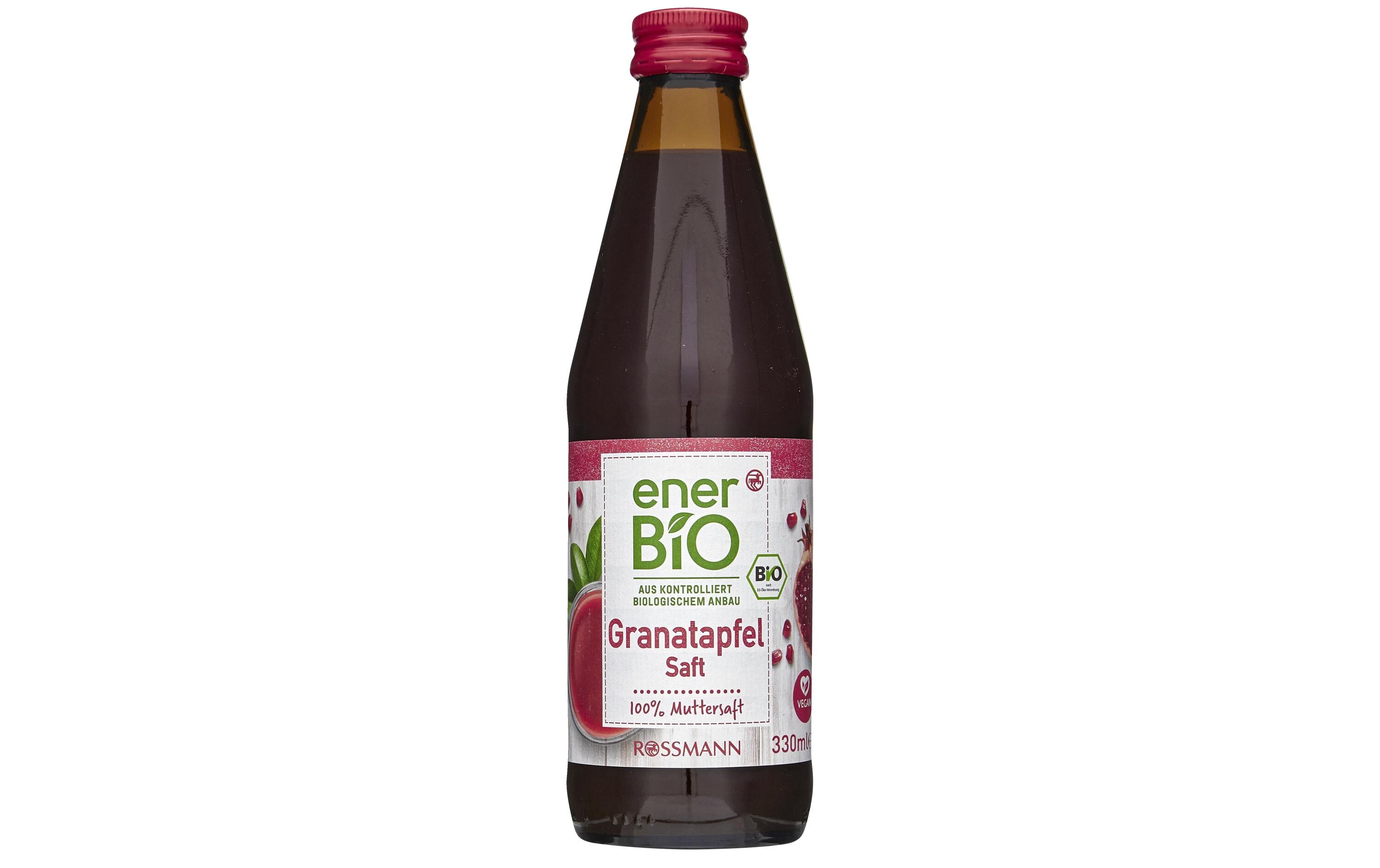 Bio Granatapfelsaft 330 mlSüss-herber Power-Obstsaft mit 100% Fruchtgehalt