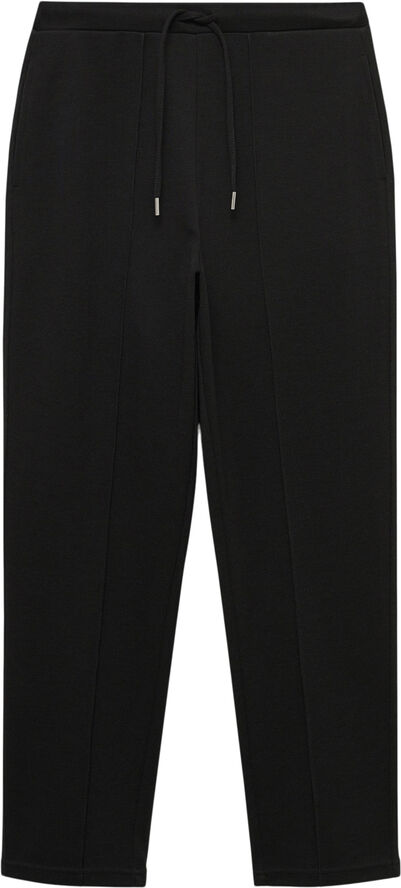 MANGO Jogger seams pants Black