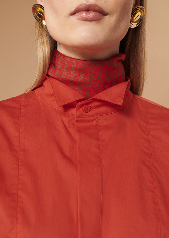 Chemise Carmelarouge en popeline