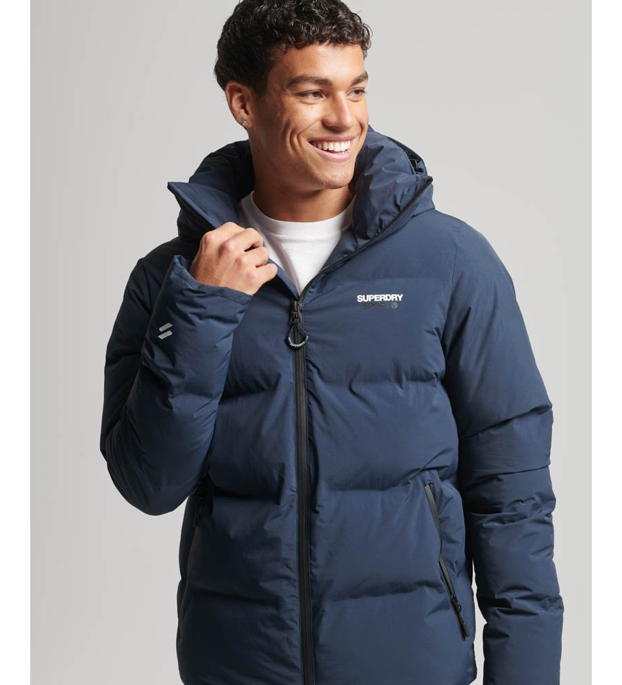Casaco acolchoado azul boxy da Superdry