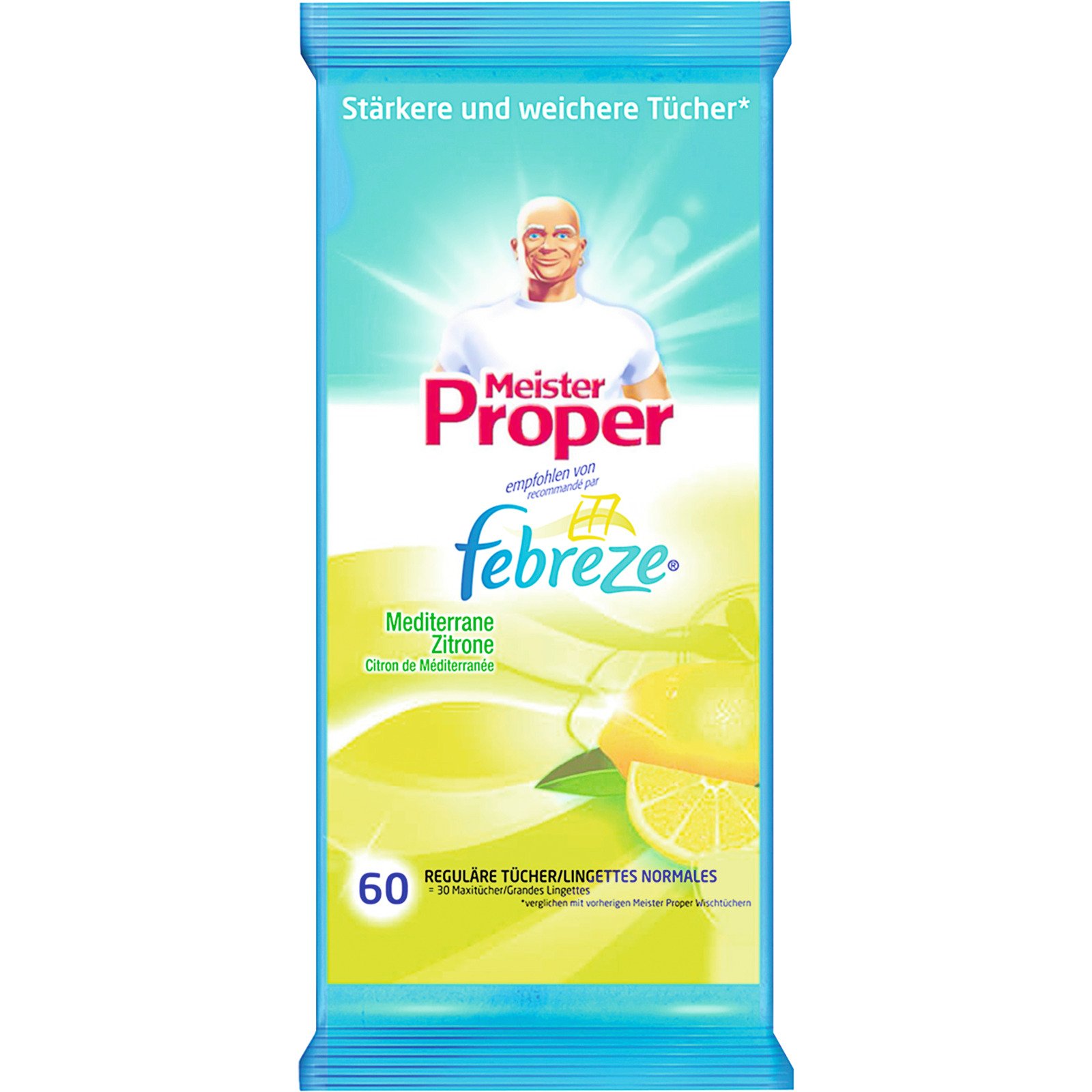 Meister Proper Reinigungstücher Citrus Nachfüllpack 60 Stück