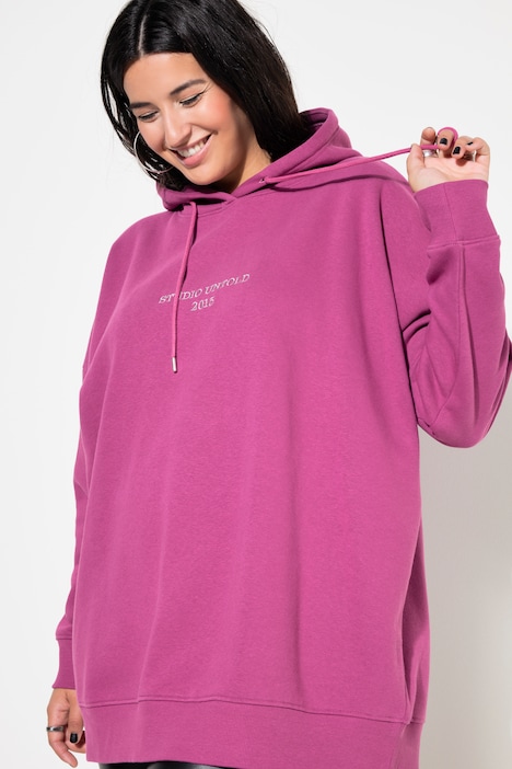 Hoodie, oversized, Stick-Statement, Kapuze, Langarm