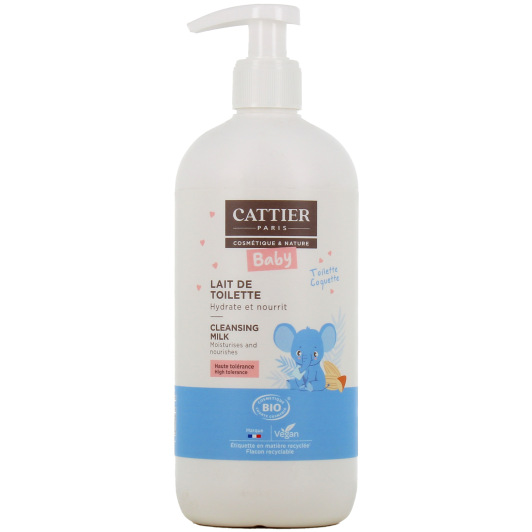 Cattier Bébé Lait de Toilette Bio visage et corps - Hydrate, nourrit