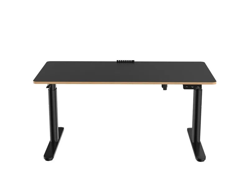 Ultradesk Pulsar, Lige, Rektangulær form, MDF, Stål, Spil, Sort
