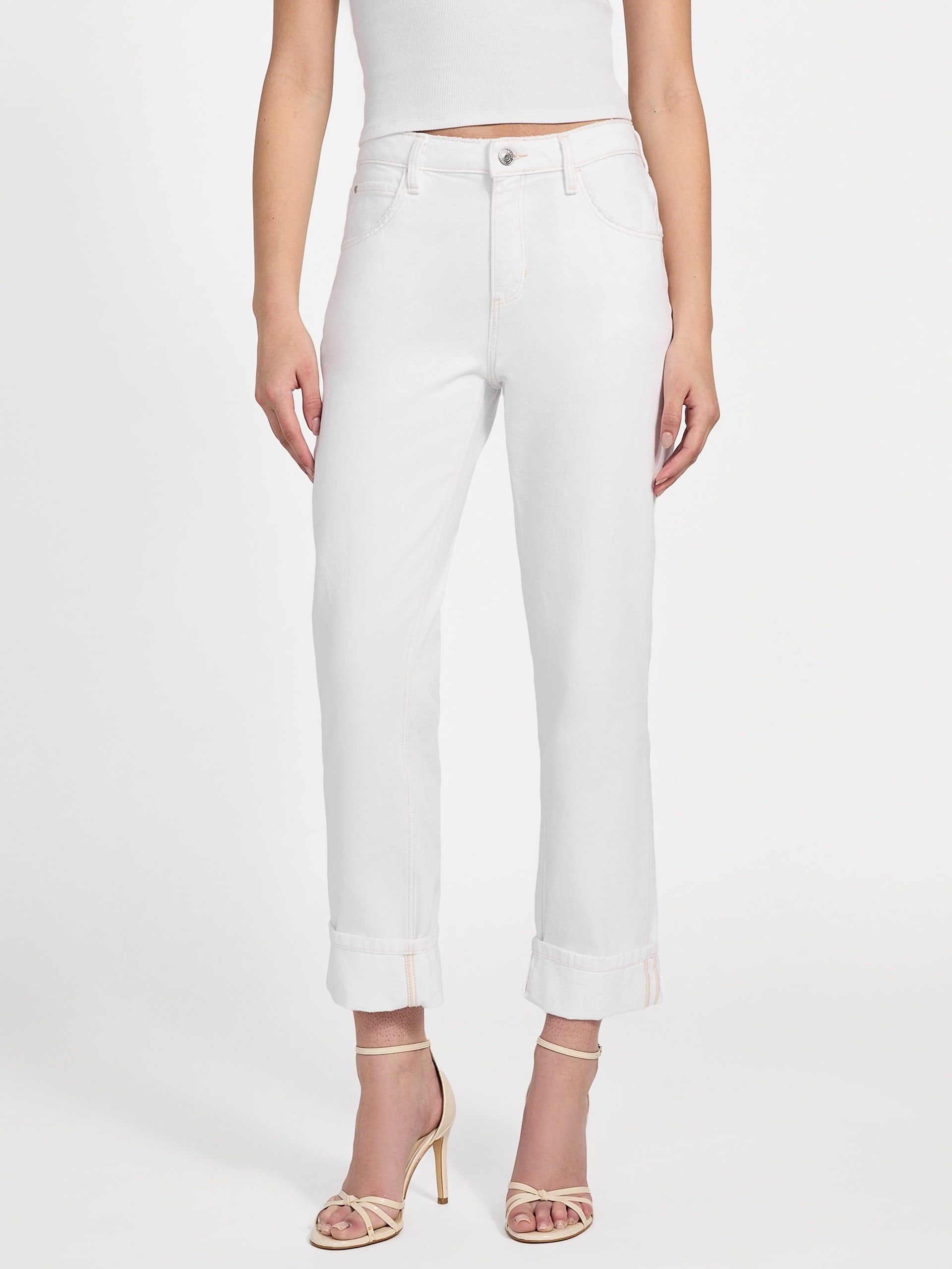 Calça jeans boyfriend de cintura alta Eco Celia