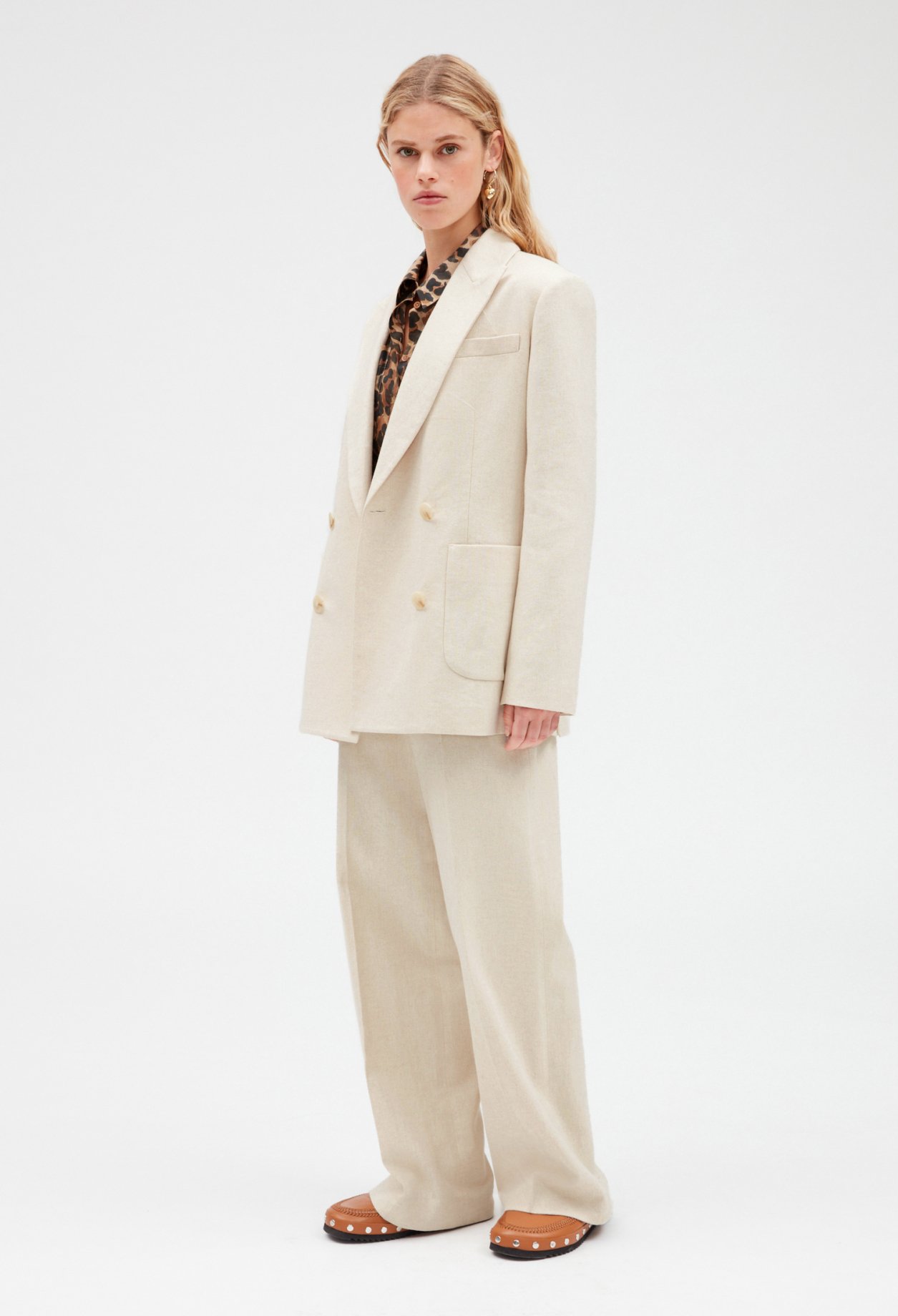 Veste tailleur beige