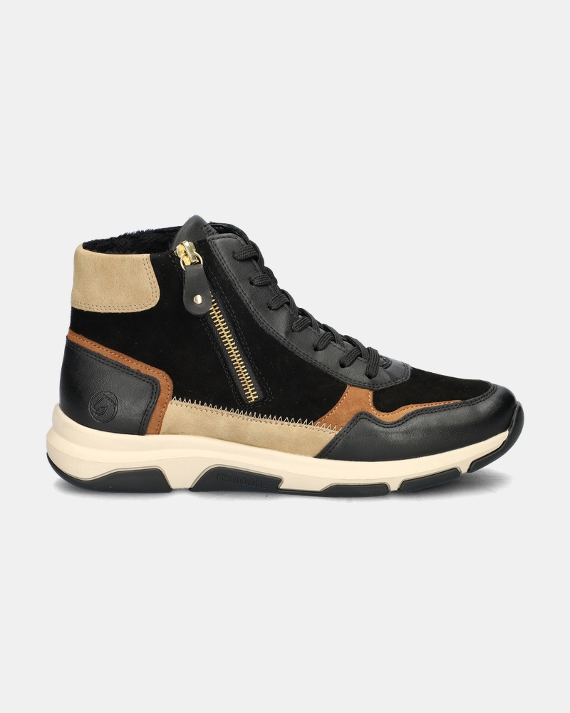 Remonte Hoge sneakers  - zwart