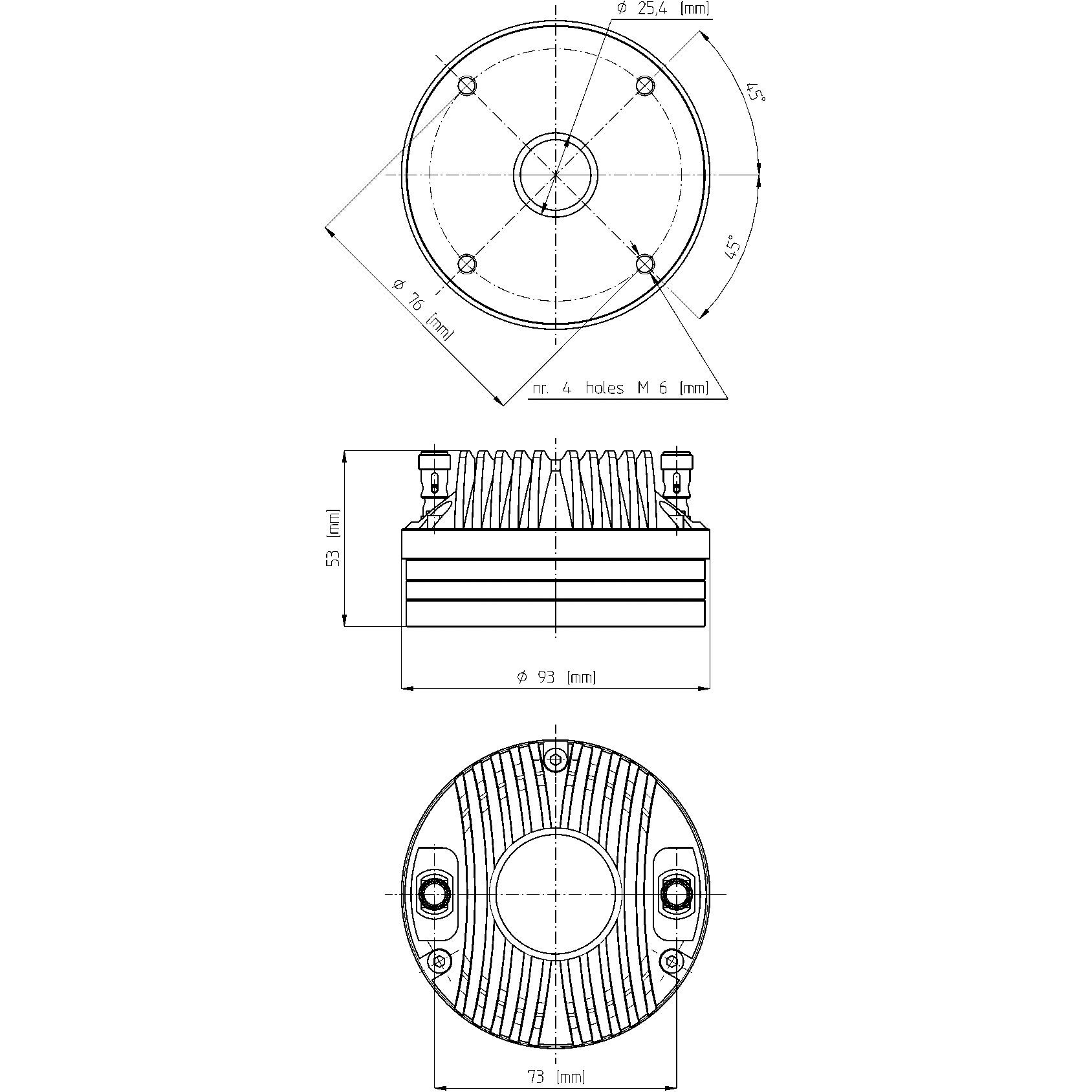 18 Sound ND1090 1 inch HF compressiedriver 100W 8 Ohm