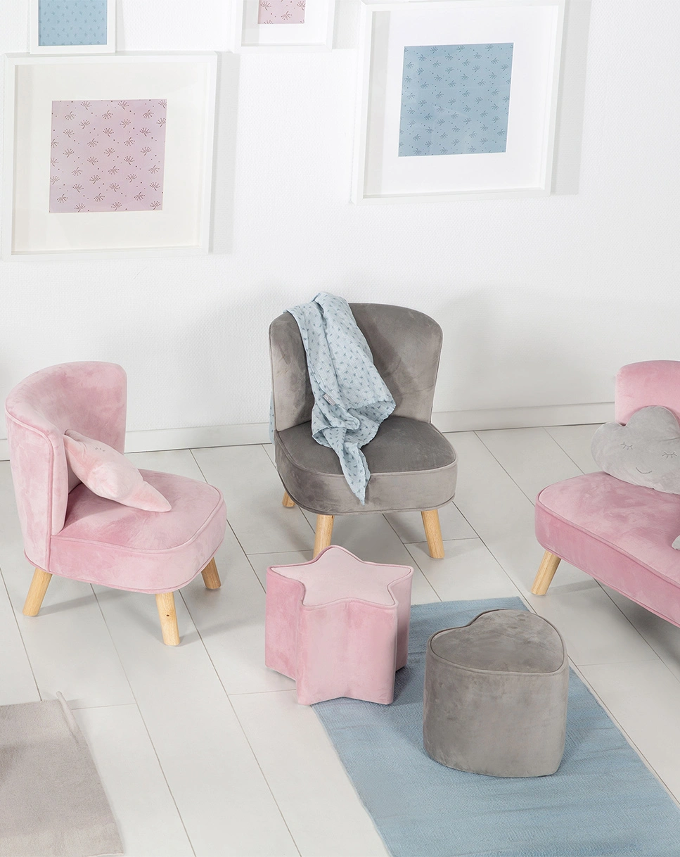 Kinderhocker Sternform LIL SOFA (Farbe: mauve)