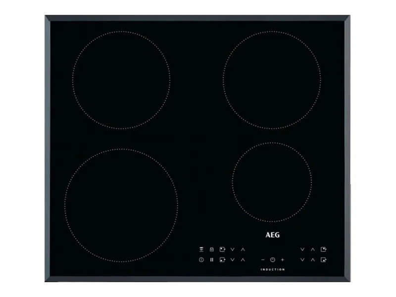 AEG IKB64301FB - Induktions kogeplade - 4 plader - Niche - bredde: 56 cm - dybde: 49 cm - med facetteret ramme - sort
