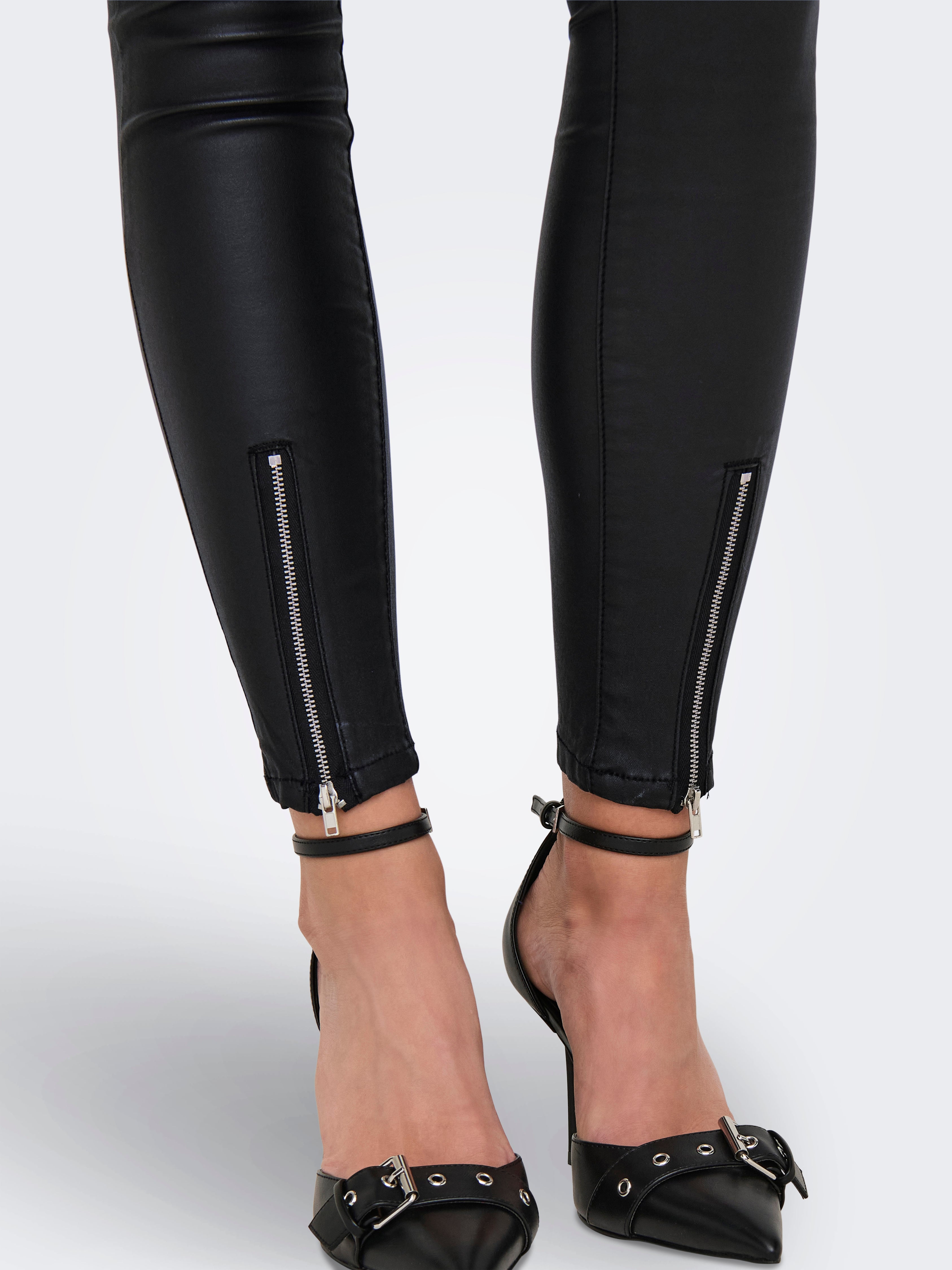 ONLPALMER-NYA Hohe Taille Skinny Fit Black