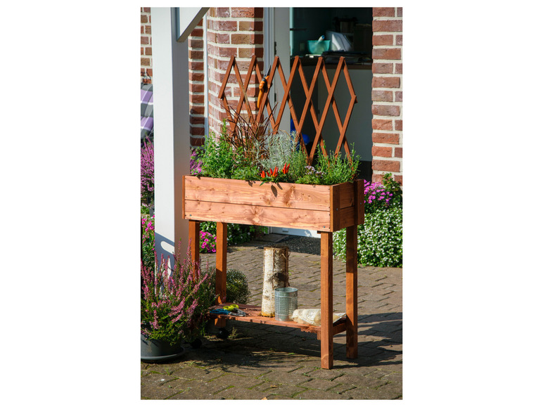 Moestuinbak met rek