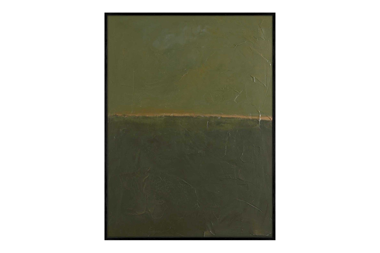 Edge green 90x120 cm Black Frame