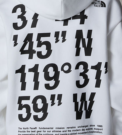 The North Face Kapuzenpullover - Koordinatengrafik - Weiß