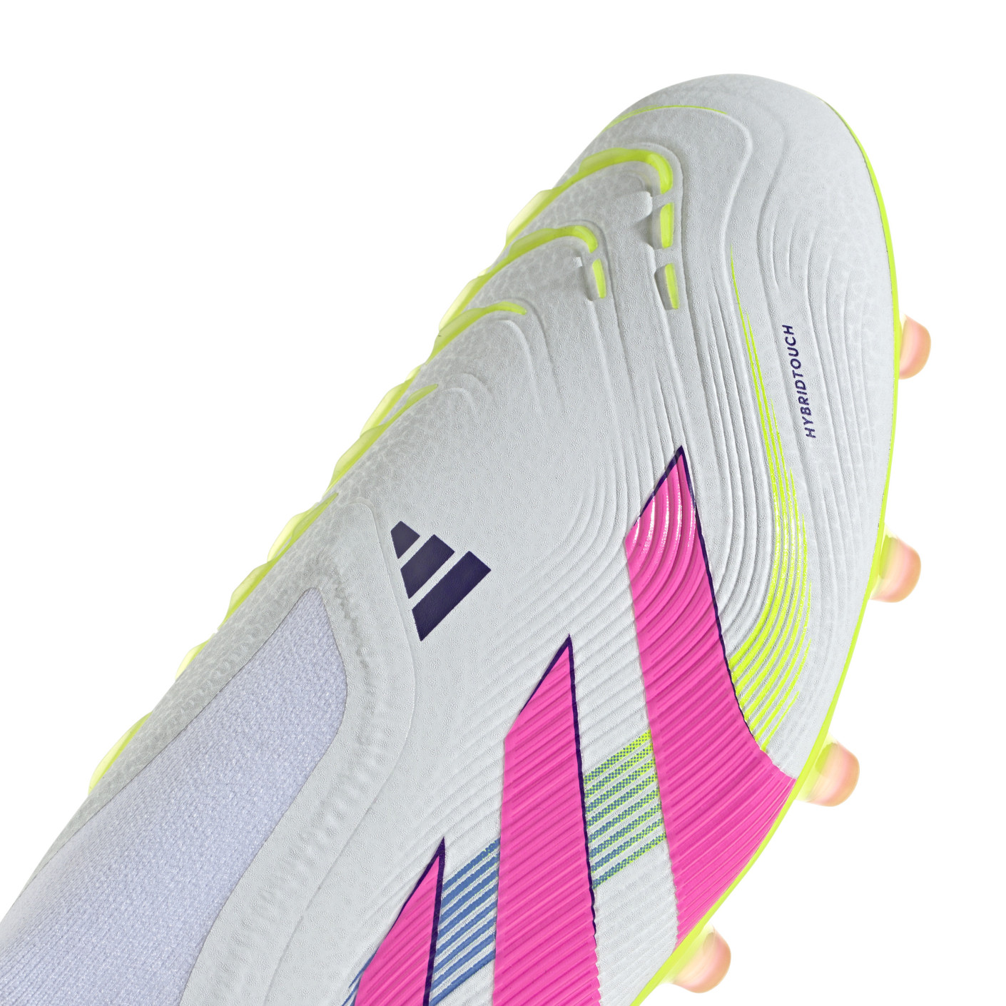 Adidas Predator Elite Veterloze Kunstgras Voetbalschoenen (AG) Wit Roze Neongeel