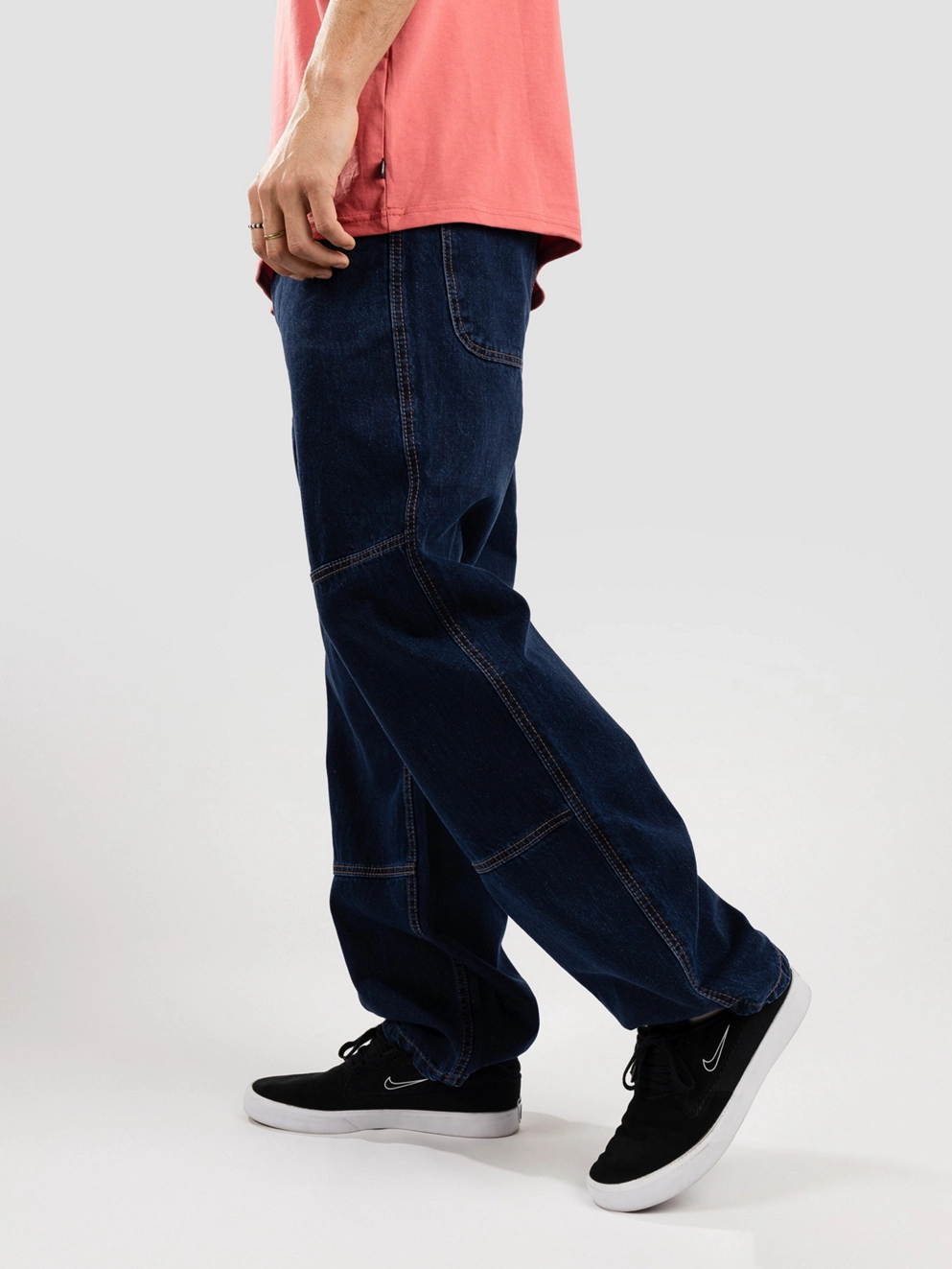 Empyre Loose Fit Utility Jeans dark blue