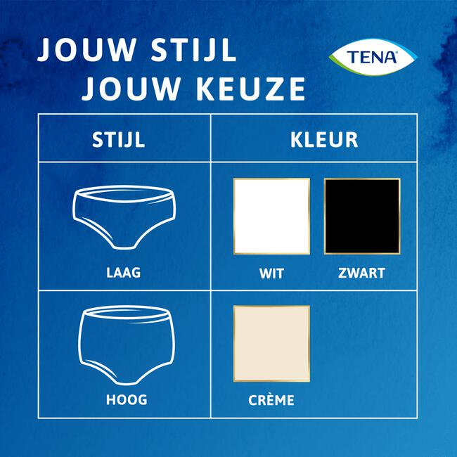 TENA Silhouette Plus Wit Wegwerp Broekjes Low Waist M