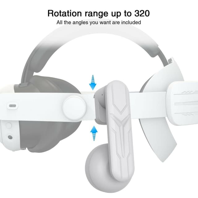 Hovedtelefon til Meta Quest 2/3 VR Headset 3,5 mm med strækbar klips
