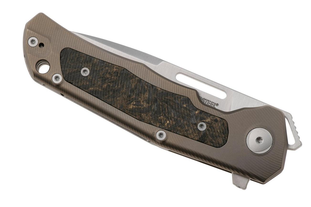 LionSteel Q4ttro, Satin MagnaCut, Bronze Titanium Carbon Fiber Inlay, zakmes, Michele Pensato design