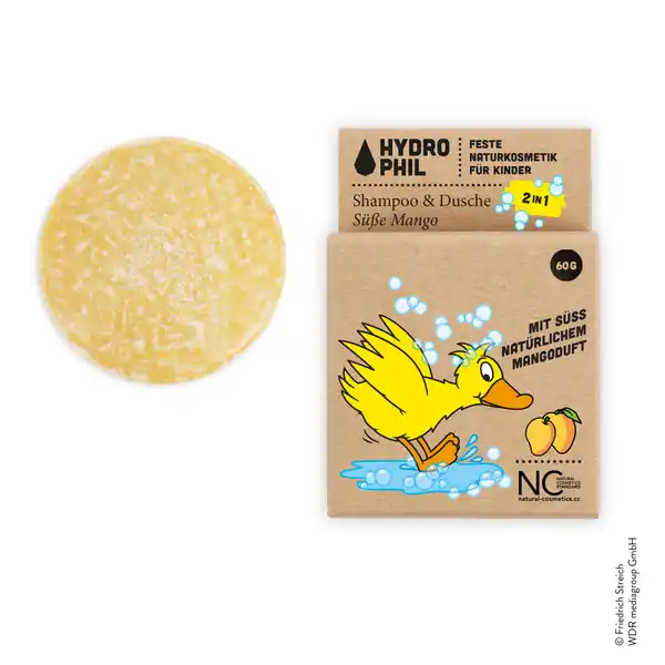 Festes Kinder Shampoo & Dusche 2in1 Ente Süße Mango