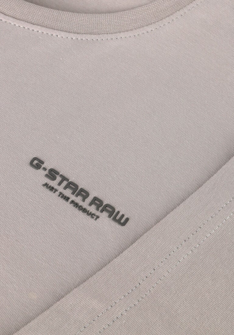 G-STAR RAW lichtgrijze g-star raw t-shirt slim base r t s/s