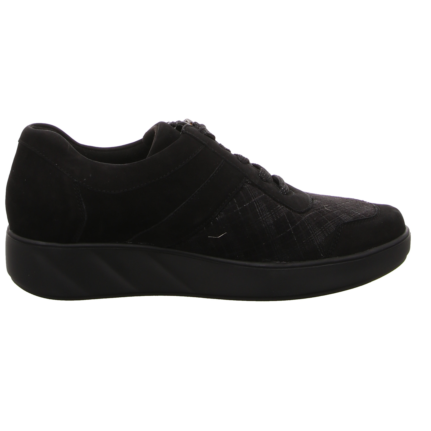 Waldläufer Schnürhalbschuh schwarz