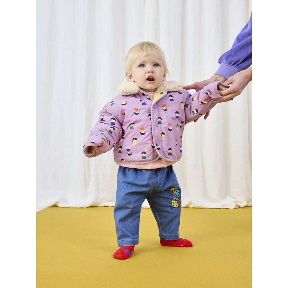 Køb Bobo Choses Lavender Game Pawns All Over Vendbar Sheepskin Jakke