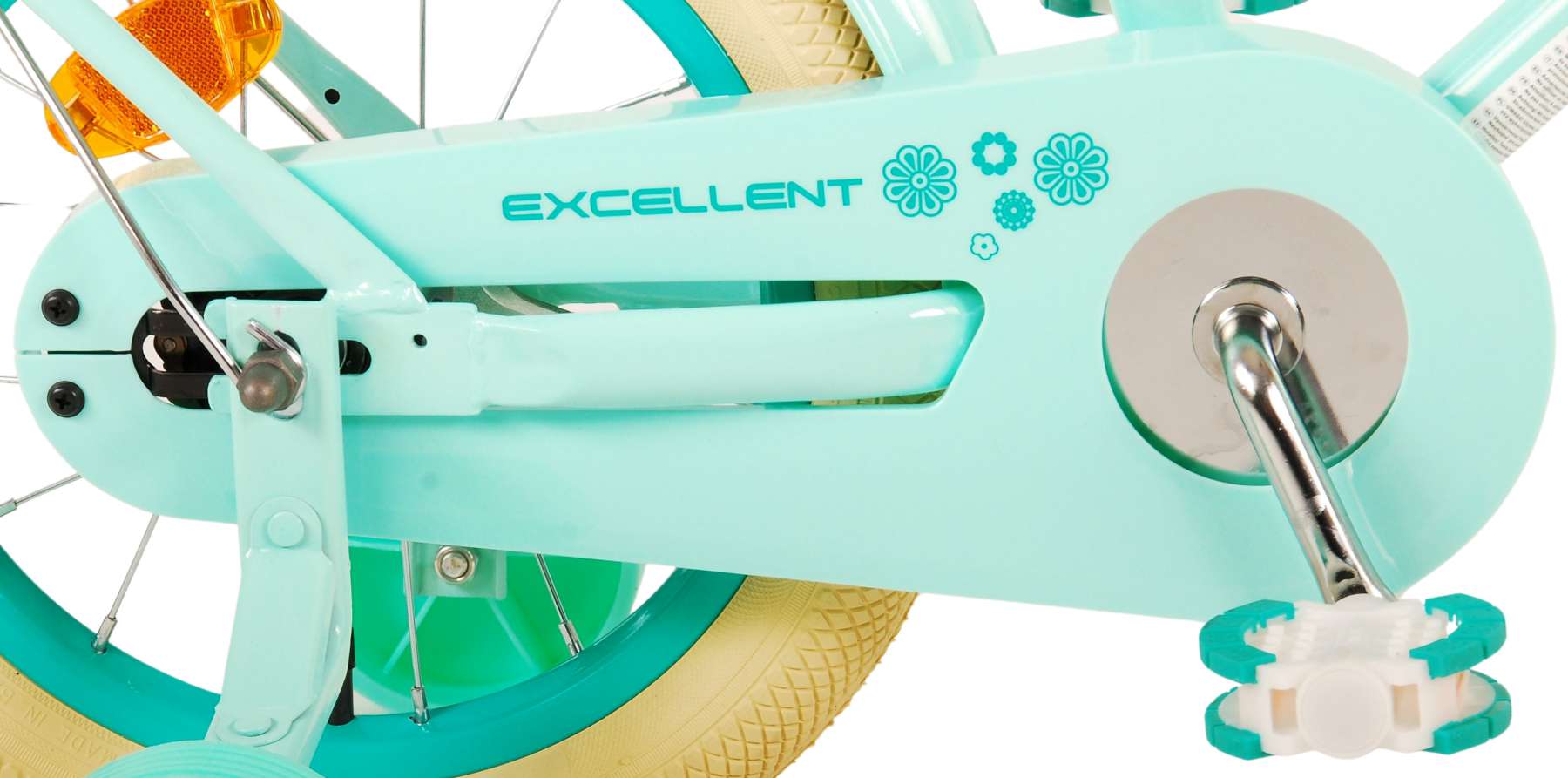 TPFSports Excellent Kinderfahrrad - Mädchen - 14 Zoll - Rücktritt + Handbremse - Grün