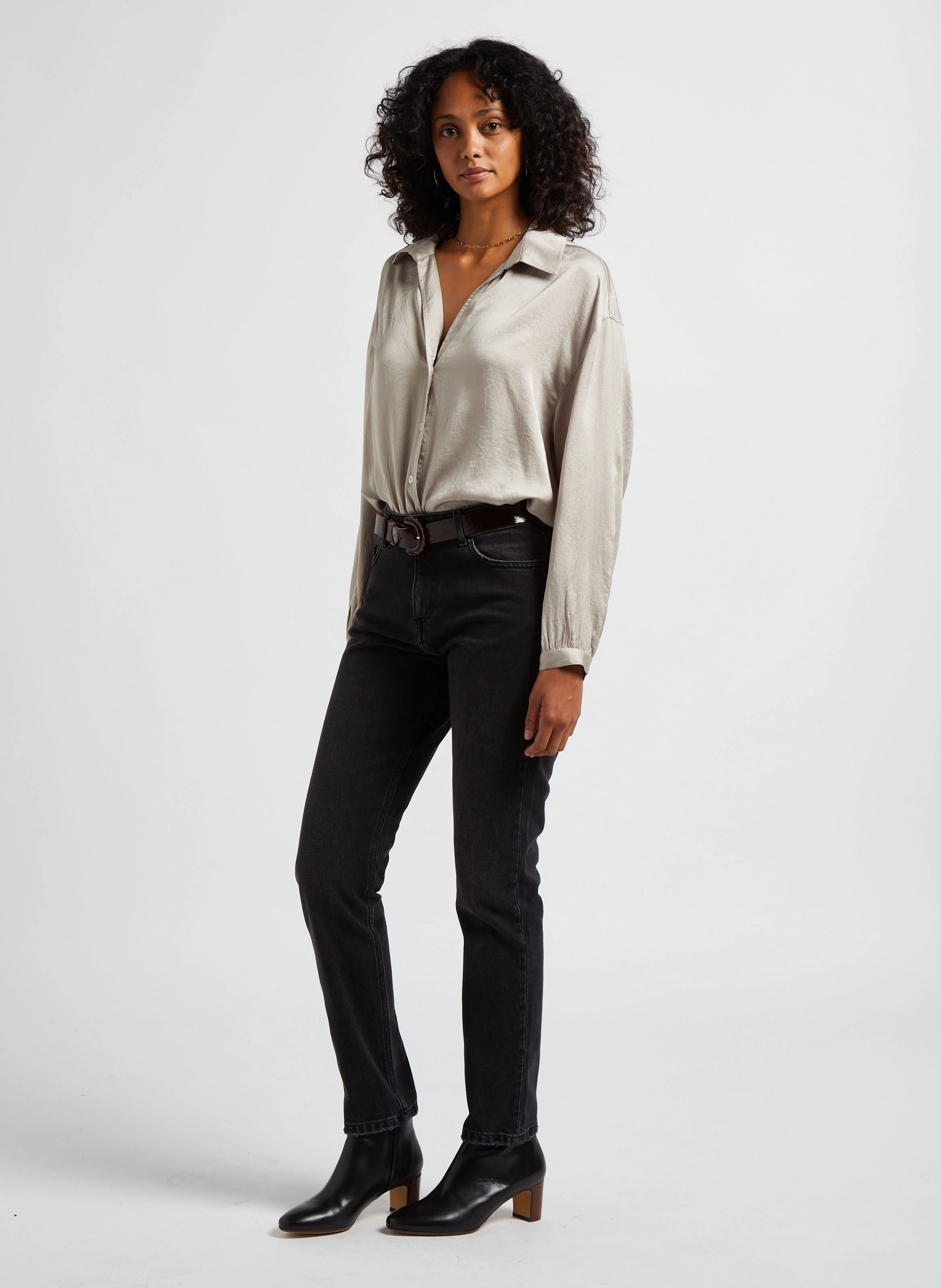 N°290 - Bottines en cuir | Noir