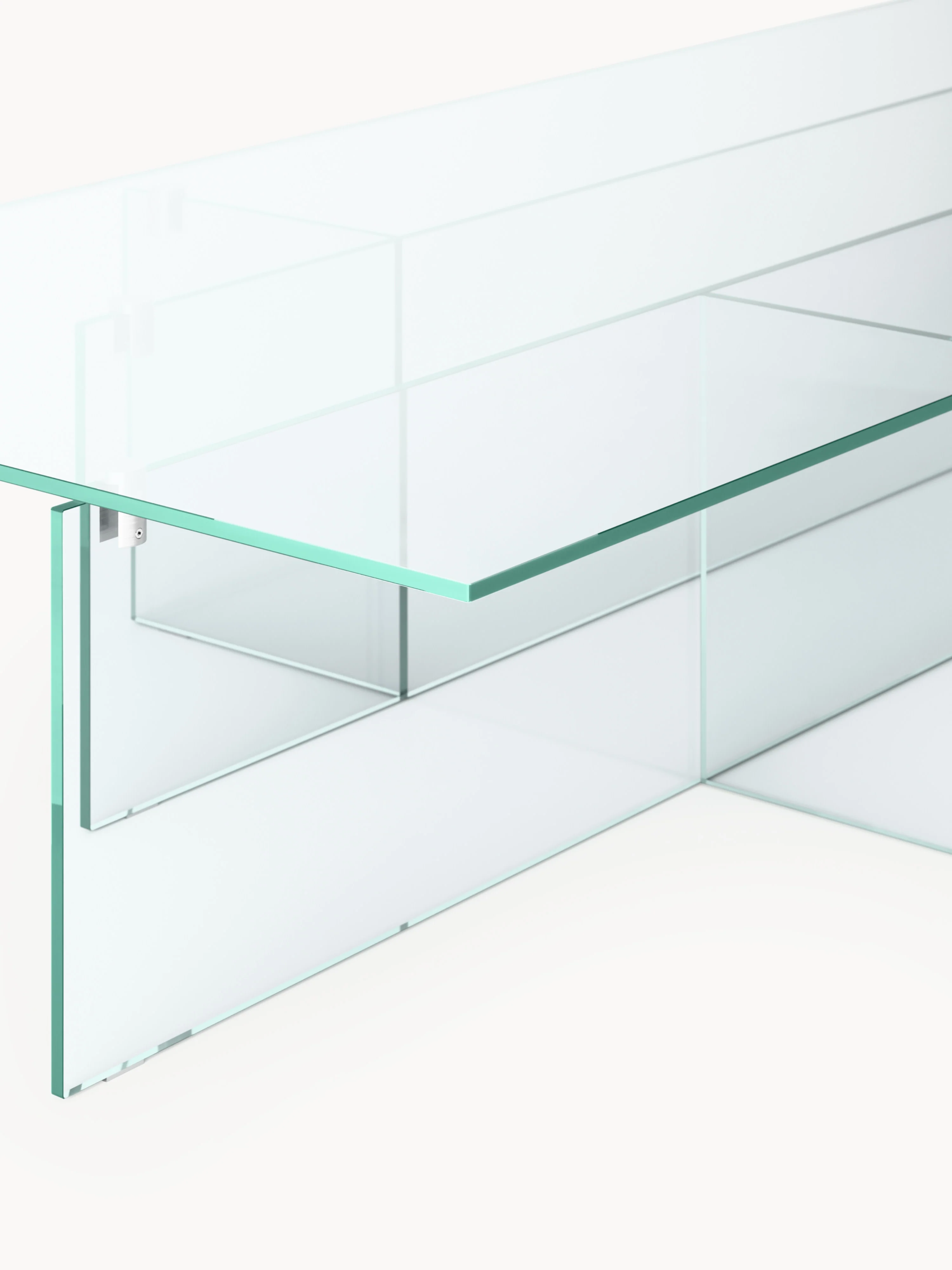 Grote glazen salontafel Anouk, B 160 cm