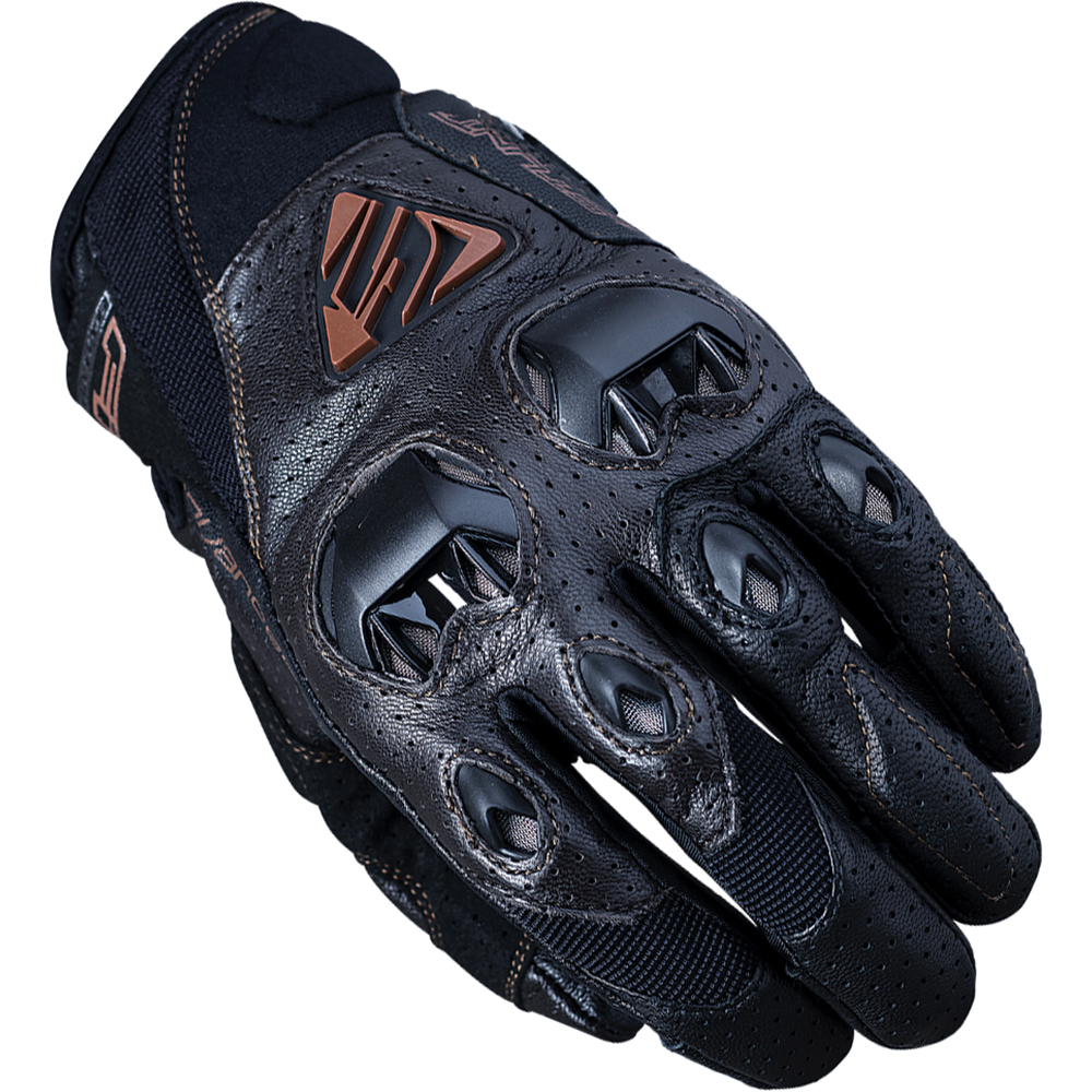 Five - Gants Stunt Evo Leather Air Noir / Marron