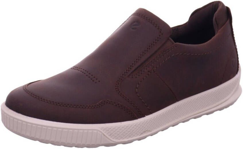 ECCO Byway leren heren instappers cognac Uitneembare zool