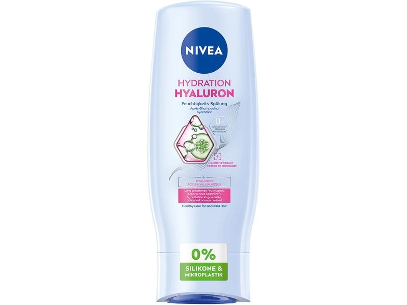 NIVEA Haarspülung Hydration Hyaluron 200 ml Feuchtigkeitsspendende Hyaluron-Conditioner verleiht strahlenden Glanz