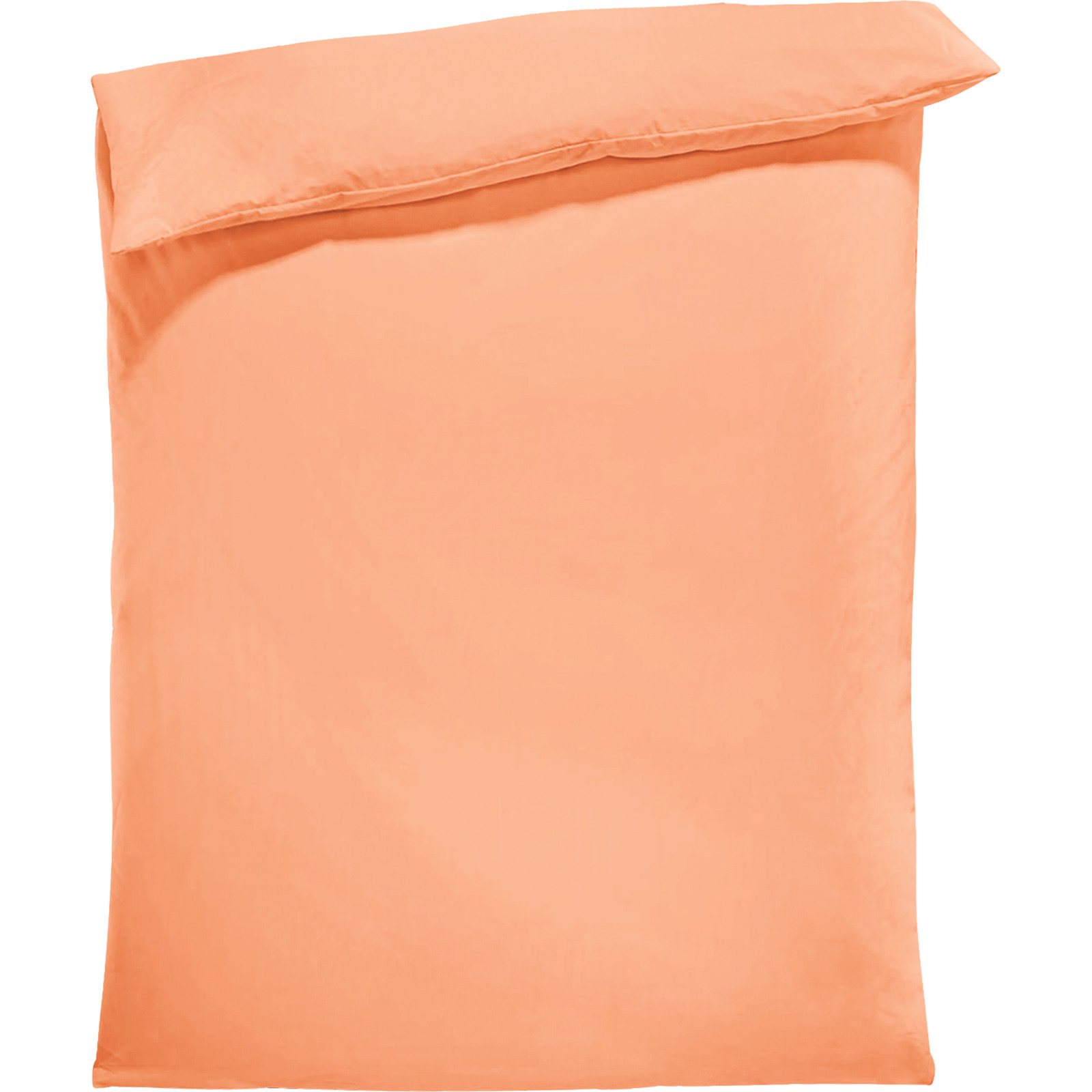 Bettwäsche Tencel Satin unifarben lachs 160x210 Duvet Nordisch