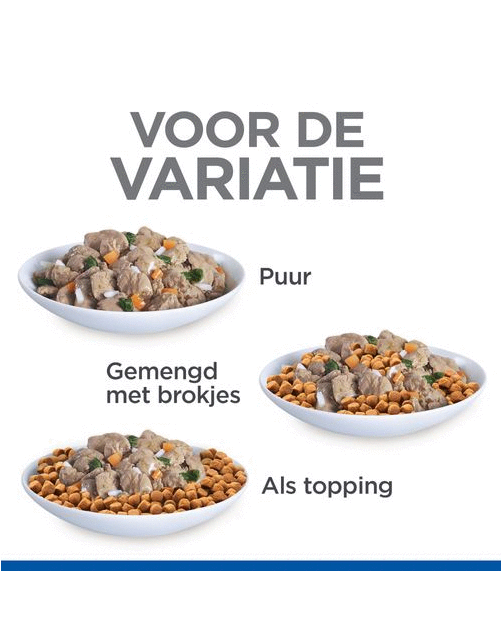 Hill's Feline Maaltijdzakjes Adult Healthy Cuisine Sterilised - Kattenvoer - Kip Zalm 12x80 g