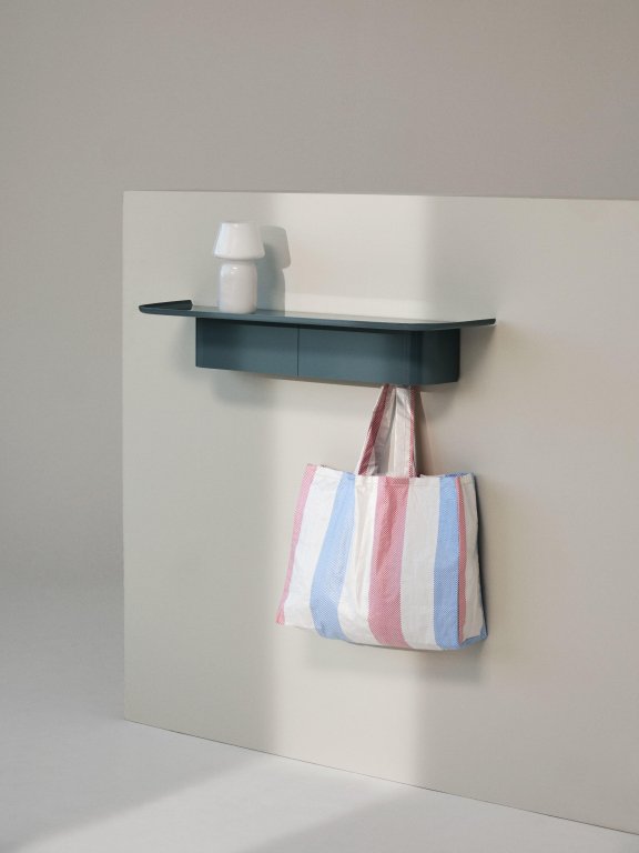 Hay Korpus Shelf wandplank 7 haken brick red