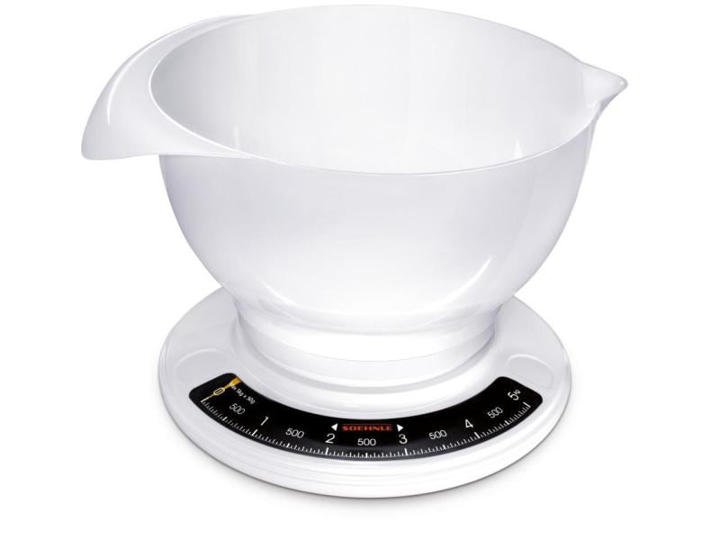 Soehnle Küchenwaage Culina Pro Weiss Analoge Küchenwaage