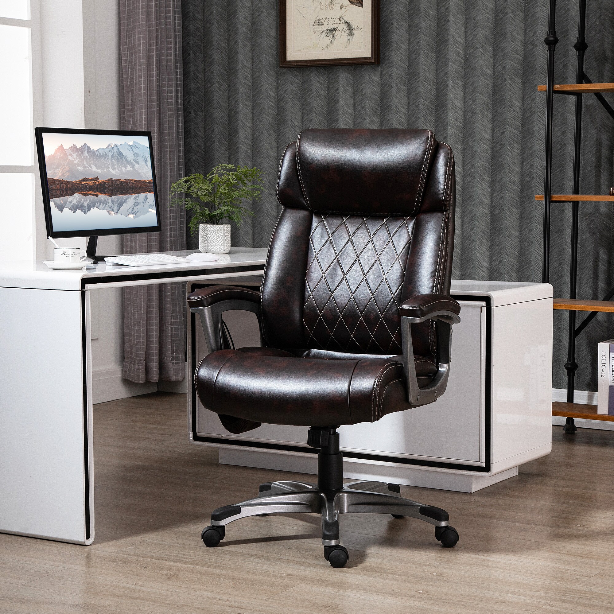 Vinsetto Bürostuhl  mit Massagefunktion 70 x 76,5 x114-124 cm (BxTxH)