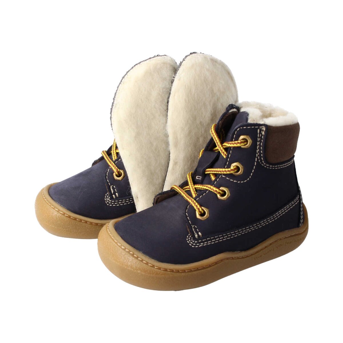 WL4222-WX2navyTIMBIInubuck wool laces zipper Winterstiefel Weite/W