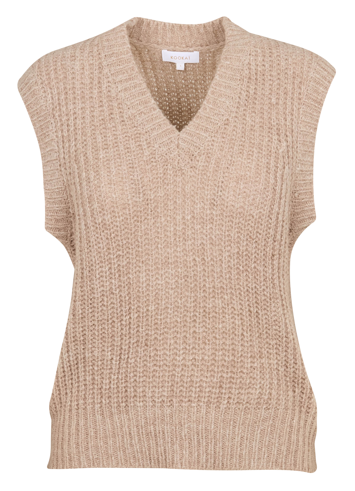 LANA - Pull droit en maille | Beige